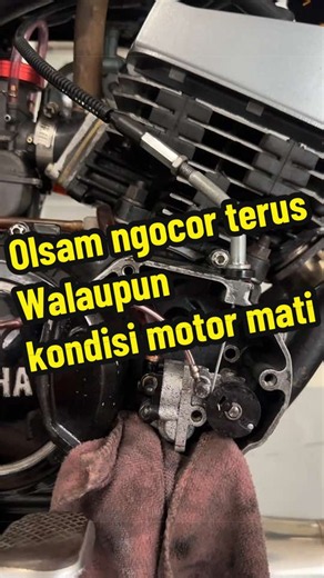 Tutorial bersihin pompa olsam, gara” motor kondisi mati tp olsam masuk ke karbu terus. Semoga normal lagi 😅. #rxking #fyp #2tak #olisamping #tutorial