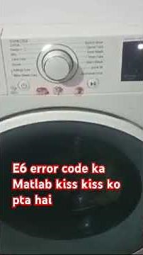 #Washing machine problem #E6 error code problem