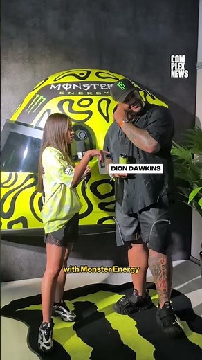 Kickin’ it with Monster Energy athletes Maxx Crosby and Dion Dawkins at the TikTok Clubhouse 🏁🏎️💨