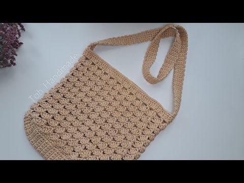 How to Crochet Crossbody Bag Tutorial | Step by Step Tutorial | Toh Handmade 💖