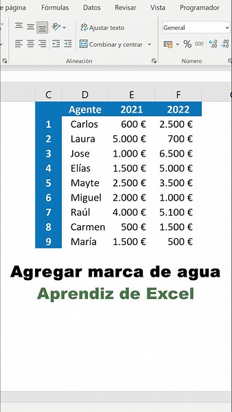 Cómo agregar una marca de agua en Excel fácilmente