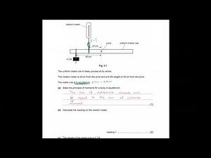 O level/IGCSE Physics May/June 23 | Lecture 19: Turning effect of forces (Moments) | Past papers