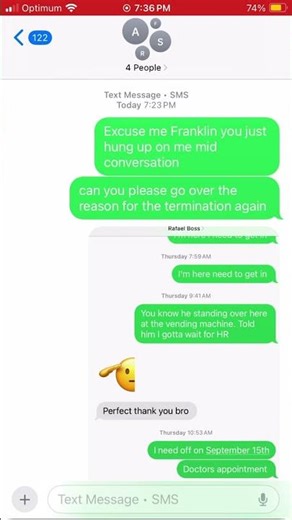 Text chain with FedEx management