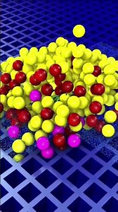 Satisfying Physics Collapse! Colorful Balls Explosion in 3D Loop 🤯