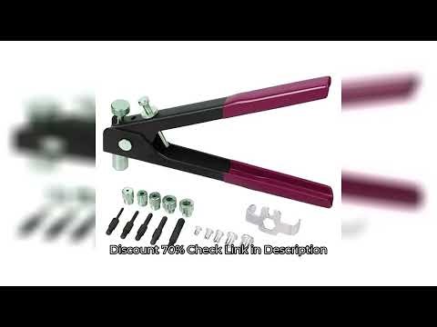 Threaded Rivet Nut Kit Mixed Aluminum Alloy Rivet Nut Gun Set M3 M4 M5 M6 M8