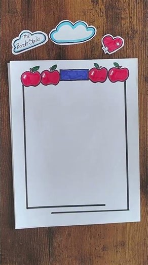 5 Easy Math Border Designs for Notebooks & Projects #shorts #diy #borderdesign