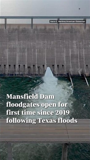 Mansfield Dam floodgates open for first time since 2019