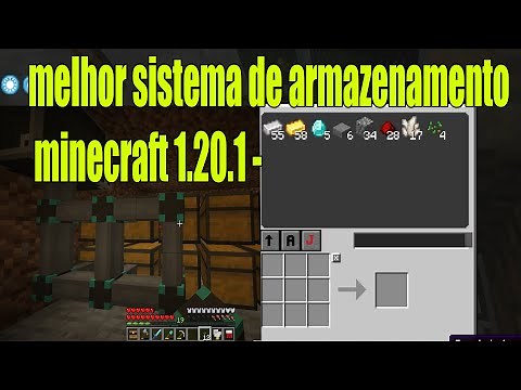 melhor sistema de armazenamento minecraft simple storage 1.20.1 barato e fácil de fazer