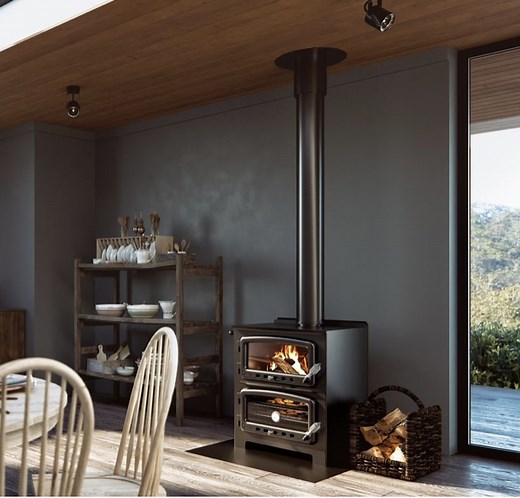 Nectre Big Bakers Oven Wood Heater - Wignells Heating & Cooking
