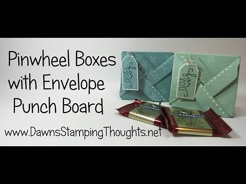 Pinwheel Box using the Envelope Punch Board from Stampin'Up!