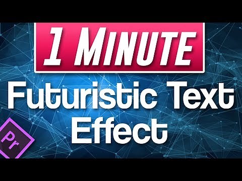 Premiere Pro : Cool Futuristic Text Effect Tutorial (Pixelated Text Transition)