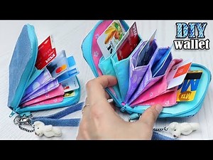 DIY JEANS POUCH WALLET IDEA // Credit Card Holder Zipper Purse Tutorial