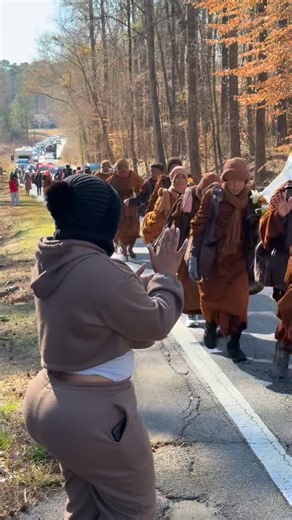 Shekinah Anderson on Instagram: "Anything for peace ☮️ im here for it #monks #walkforpeace"