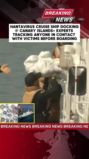 Hantavirus Cruise Ship Docked in Canary Islands