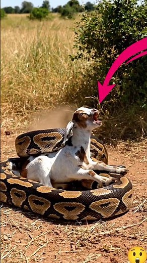 Python Attacks Baby Goat 😱 | Real Wild Encounter #animalshorts #animals #shorts #viral