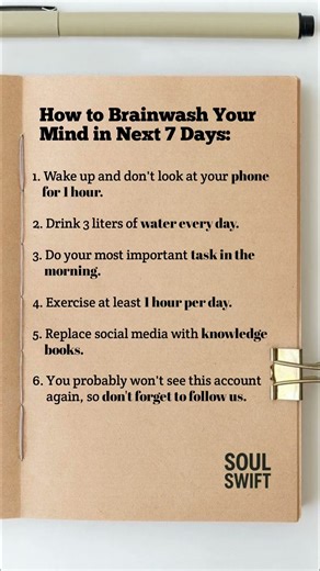 How to Brainwash Your Mind in Next 7 Days: | #psychology #quotes #shorts #motivation #englishquotes