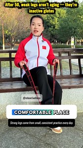 If standing up feels hard or your legs feel shaky, the real problem isn’t your knees — it’s weak glutes. This simple seated resistance band exercise helps activate your glutes, improve leg strength, and walk with more stability and confidence. 👉 Comment “BAND” to get the exact resistance band I use. #glutetraining #legstrength #over50fitness #fallprevention #homeexercise | Taichii help