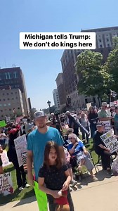 Thousands of people are protesting the Trump administration in Lansing today. More coverage to come—so stay tuned! ✊ | The 'Gander Newsroom