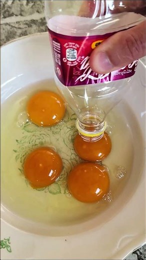 Separate Egg Yolk in seconds with a Plastic Bottle! #shorts