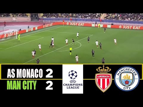 AS MONACO vs MANCHESTER CITY 2-2 | 2025 Champions League | Match Highlights