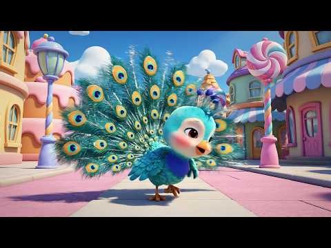 Baby Peacock Says Peep Peep Dance | Colorful Bird Song & Kids Dance Rhyme