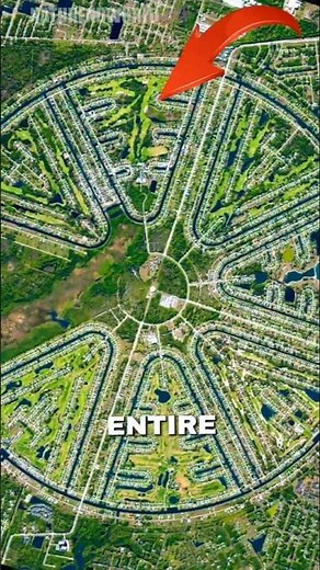 Rotonda West: The Round Town That Looks Like a UFO 👽 #florida #architecture #shorts