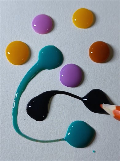 Satisfying Color Mixing Art Experience