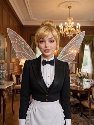 Tinkerbutler is back! #tinkerbell #Tinkerbutler #cosplay #maid #fyp | black haired tinkerbell