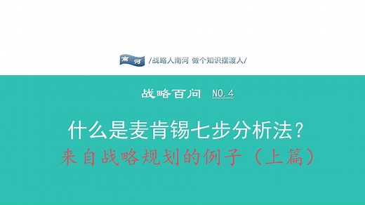 麦肯锡七步分析法，工作锦上添花就靠它