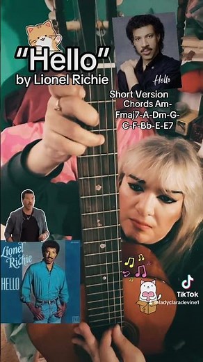 How to Play “Hello” by Lionel Richie #easyguitartutorial