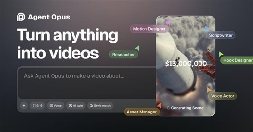 Agent Opus | Create videos from ideas in any form | David Maez Jr