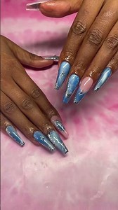 Gel X coffin nails