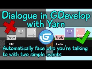 Automatically face an NPC during Dialogue in GDevelop with Yarn