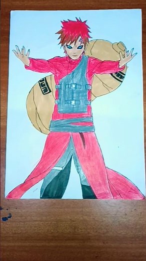 How To Draw Gaara (Step By Step) # princeanime #Shorts