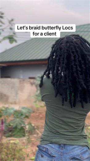 Braid Butterfly LOCs with Afro Twist for a Client