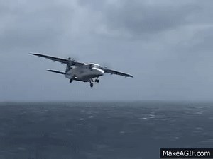 Dornier 228 landing on Make a GIF
