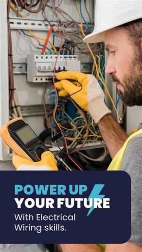 Ready to light up your career? Electrical Wiring is more than a trade, it’s a powerful career path that can take you anywhere. 2026 applications are OPEN Your future’s waiting. Are you wired for it? #IETI #ElectricalTraining #PowerUpYourCareer #2026Intake #BursarySupport #SkillsThatMatter #FutureIsSkilled #HandsOnLearning | Industries Education and Training Institute | Facebook