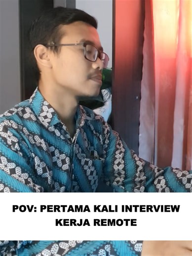 POV : Pertama kali interview Kerja Remote 🤯🤣 #remoteworking #freelance #designer #programmer #tfkdesigner