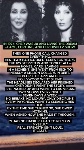 IN 1974, CHER WAS 28 AND LIVING THE DREAM—FAME, FO