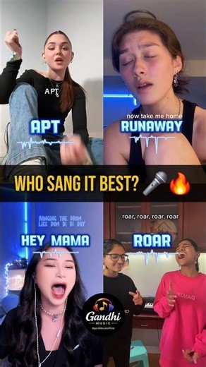 4 Singers Cover APT, Runaway, Hey Mama & Roar | Who Sang It Best? 🔥