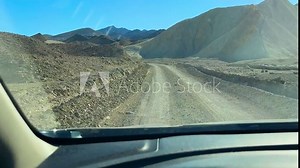 Off Road Driving Death Valley Park California Twenty Mule Team Canyon