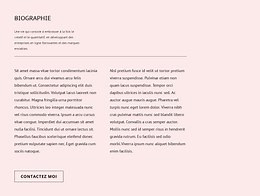 Biographie - Modèle HTML par Nicepage