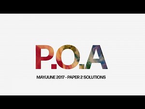POA - MAY/JUNE 2017 - SOLUTIONS