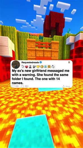 My ex's new girlfriend messaged me with a warning. She found the same folder I found. The one with 14 names. #reddit #redditposts #reels #fyp #story | Requested Reads