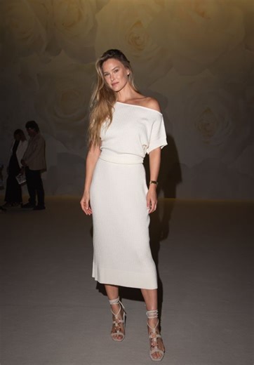 Bar Refaeli Attends Laura Biagiotti Show at Milan Fashion Week 09-21-2024 • CelebMafia