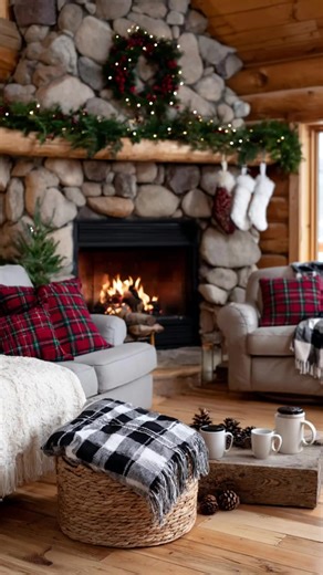 Charming rustic style meets holiday cheer in these cabin Christmas decor ideas. Mix cozy textures, warm lights, and woodland touches for a truly inviting winter scene. | Lovely Harbor
