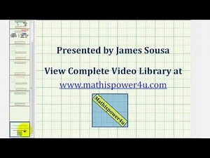 Ex 1: Find the Intercepts and the End Behavior of a Polynomial Function