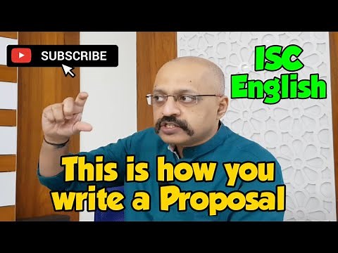 How to do Proposal Writing | ISC English 11 + 12 | English Language Paper | CISCE format | SWS