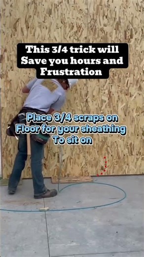 Save 8 Hours Sheathing Walls With This #construction #hack