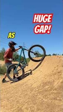 I gapped from a quarter pipe into a berm!